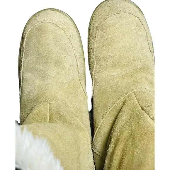 SONOMA Women's Mid Calf Boots Leather Suede Camel Tan Warm Aurora Sz 7.5 M - Picture 10 of 11